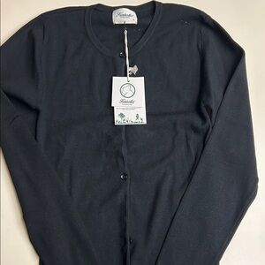Kuwalla Black Cardigan Sweater L